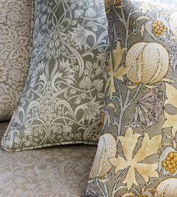 Pumpkins Fabric by GP & J Baker Grey/Ochre