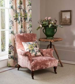 Bird And Iris Fabric by GP & J Baker Blush