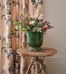 Bird And Iris Fabric by GP & J Baker Blush