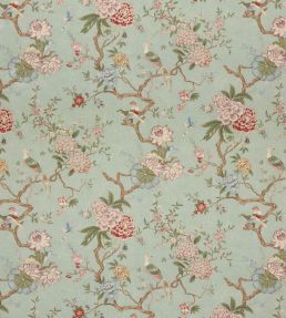 Oriental Bird Signature Fabric by GP & J Baker Eau De Nil