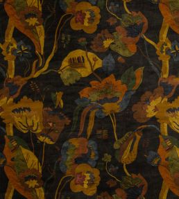 California Velvet Fabric by GP & J Baker Charcoal