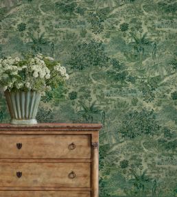 Ramayana Wallpaper by GP & J Baker Blue