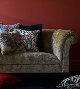 Vintage Velvet Fabric by GP & J Baker Aqua
