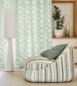 Graffio Fabric by Camengo Celadon