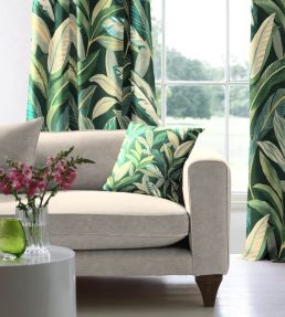 Grand Oasis Fabric by Arley House Evergreen