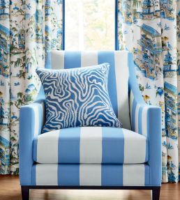 Grand Palace Fabric by Thibaut Blush