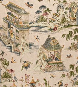 Grand Palace Fabric by Thibaut Blush