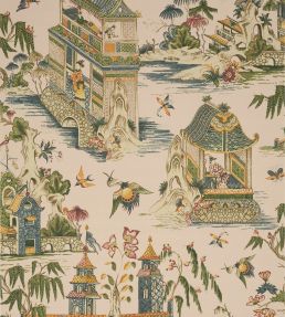 Grand Palace Wallpaper by Thibaut Blush