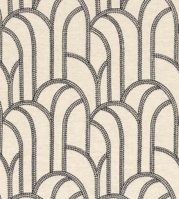 Grand Rex Fabric by Camengo Black & White
