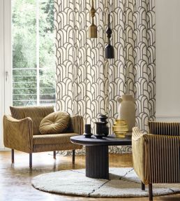 Grand Rex Fabric by Camengo Ocre