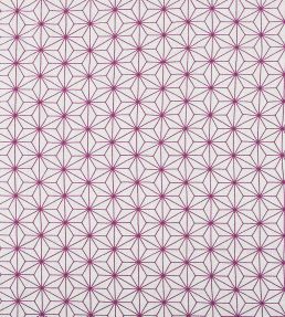 Grande Etoile Fabric by Vanderhurd Cerise/Natural