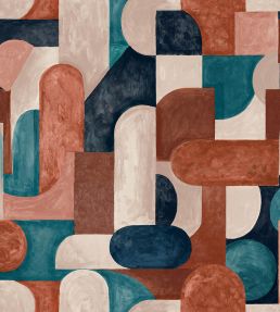 Grande Ikon Fabric by Arley House Brick