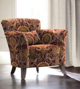 Grande Kashmir Fabric by Arley House Cinnamon