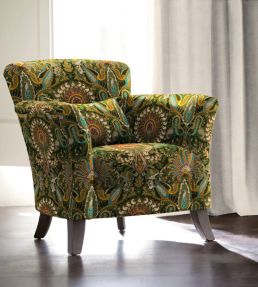 Grande Kashmir Fabric by Arley House Coriander