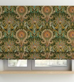 Grande Kashmir Fabric by Arley House Coriander