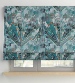 Grande Rutland Fabric by Arley House Teal