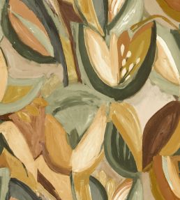 Grande Tulpen Fabric by Arley House Artichoke