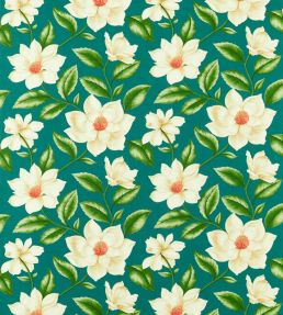 Grandiflora Fabric by Sanderson Emerald