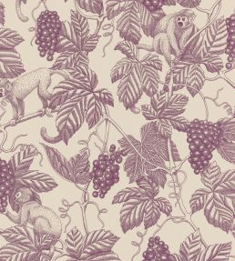 Grape Thief Wallpaper by Langelid Von Bromssen Burgundy