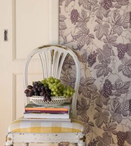 Grape Thief Wallpaper by Langelid Von Bromssen Burgundy