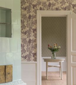 Grape Thief Wallpaper by Langelid Von Bromssen Burgundy