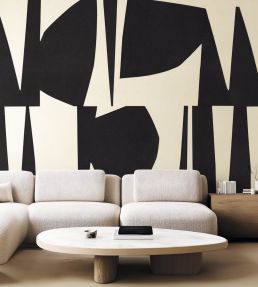 Graphic Art Mural by Caselio Noir et blanc