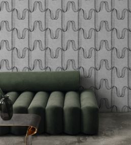 Graphite Wallpaper by Coordonne Coal
