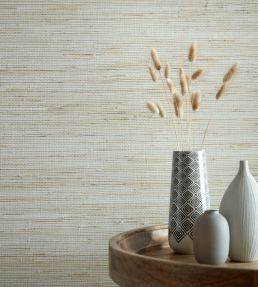 Grasscloth Wallpaper by 1838 Wallcoverings Natural