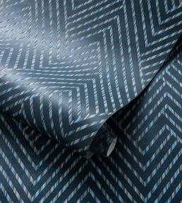Grassetto Wallpaper by Clarke & Clarke Midnight
