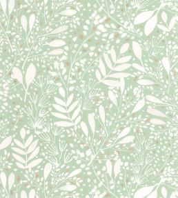 Joy Wallpaper by Caselio Vert D'Eau Or