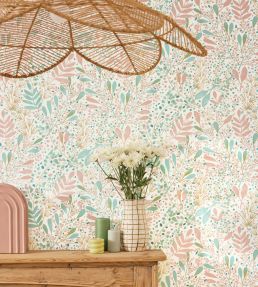 Joy Wallpaper by Caselio Vieux Rose