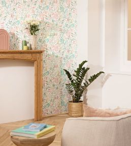 Joy Wallpaper by Caselio Vieux Rose