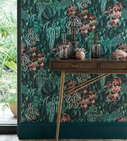 Green Wall Wallpaper by Osborne & Little 1