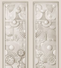 Greenhouse Gathering Window Mural by Moooi Oyster White