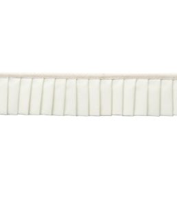 Greer Pleated Border Trimming by Samuel & Sons Pearl