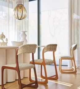 Grey Hills Fabric by Casamance Carbone
