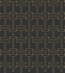 Grid Wallpaper by Coordonne Slate