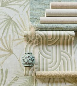 Groove Wallpaper by Eijffinger Blue