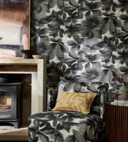 Grounded Wallpaper by Harlequin Black Earth / Parchment