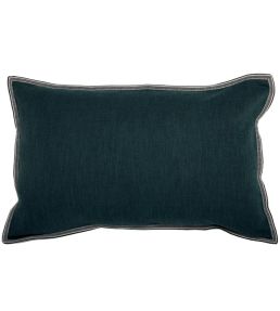 Guethary Cushion 30 x 50cm by Maison Casamance Bleu Canard