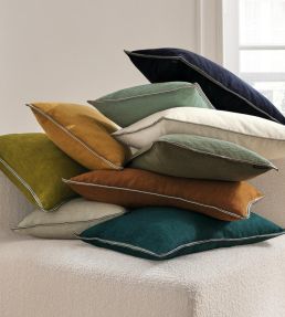Guethary Cushion 30 x 50cm by Maison Casamance Ocre