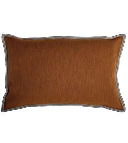 Guethary Cushion 30 x 50cm by Maison Casamance Terre De Sienne
