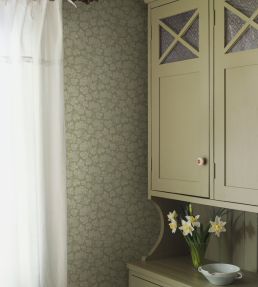 Hagtorn Wallpaper by Borastapeter Green