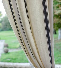 Hajdu Stripe Fabric by MINDTHEGAP Black White