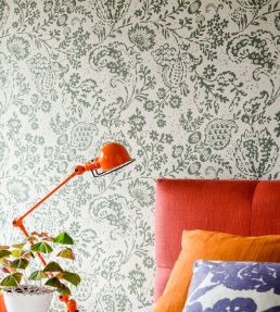 Halcyon Days Wallpaper by Langelid Von Bromssen Celadon