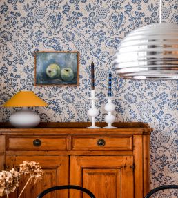 Halcyon Days Wallpaper by Langelid Von Bromssen True Blue