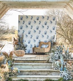 Halfmoon Wallpaper by Harlequin Stillness / Indigo