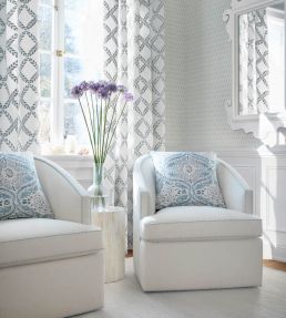 Chloe Wallpaper by Anna French Blush