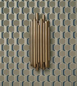 Hamilton Wallpaper by Casadeco Vert Kaki