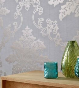Hampton Wallpaper by 1838 Wallcoverings Duck Egg Blue